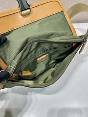 Fortok Prada Re-Nylon And Leather Shoulder Bag Military/Caramel 2VH176 15x18x5cm - 4
