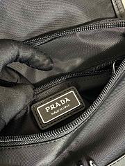 Fortok Prada Re-Nylon And Leather Shoulder Bag Black 2VH176 15x18x5cm - 6
