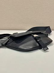 Fortok Prada Re-Nylon And Leather Shoulder Bag Black 2VH176 15x18x5cm - 3