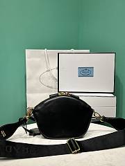 Fortok Prada Mini Leather Shoulder Bag in Black 1BH212 18x15x8cm - 6