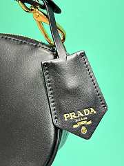 Fortok Prada Mini Leather Shoulder Bag in Black 1BH212 18x15x8cm - 4