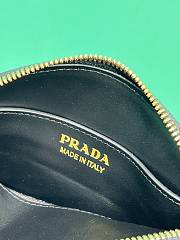 Fortok Prada Mini Leather Shoulder Bag in Black 1BH212 18x15x8cm - 3