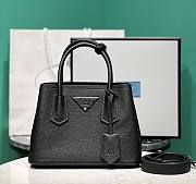 Fortok Prada Double Mini Bag Black 1BG443 25x18.5x12.5cm - 1