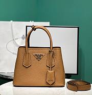 Fortok Prada Double Mini Bag Brown 1BG443 25x18.5x12.5cm - 1