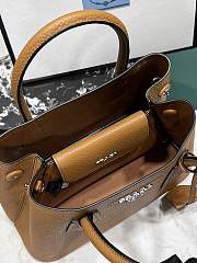 Fortok Prada Double Mini Bag Brown 1BG443 25x18.5x12.5cm - 5