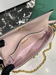 Fortok Prada Saffiano Leather Mini Bag Pink 1BD356 20.5x10.5x4cm  - 4