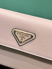 Fortok Prada Saffiano Leather Mini Bag Pink 1BD356 20.5x10.5x4cm  - 5