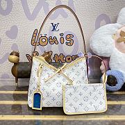 Fortok Louis Vuitton CarryAll PM Bag Multicolor Beige M24707 29x24x12cm - 1