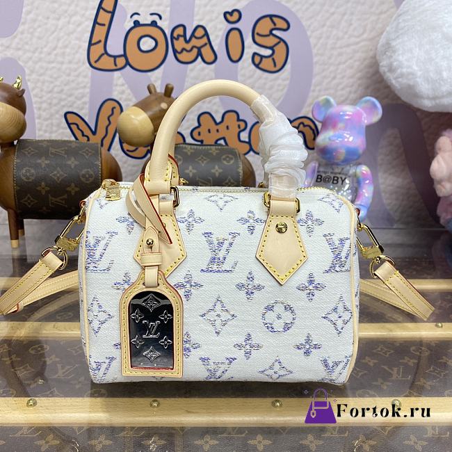 Fortok Louis Vuitton Speedy Bandoulière 20 Bag Multicolor Beige M24709 20.5x13.5x12cm - 1