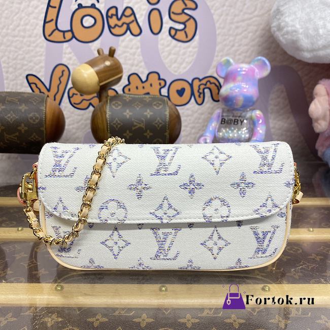 Fortok Louis Vuitton Wallet on Chain Ivy Handbag Multicolor Beige N83499 23.5x12x4.3cm - 1