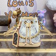 Fortok Louis Vuitton Nano Noé Bag Multicolor Beige M83453 13x16x10cm - 1