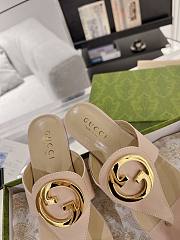 Fortok Gucci Light Beige Blondie Thong Sandals - 5
