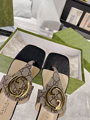 Fortok Gucci Beige Blondie Thong Sandals - 6