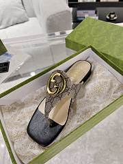 Fortok Gucci Beige Blondie Thong Sandals - 5