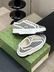 Fortok Gucci Sneakers Ivory And Black GG Canvas Jacquard - 4