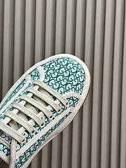 Fortok Gucci Sneakers Ivory And Green GG Canvas Jacquard - 2