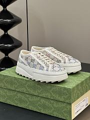 Fortok Gucci Trainers Off White Canvas With GG Crystals - 1