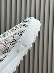 Fortok Gucci Trainers Off White Canvas With GG Crystals - 6