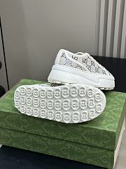 Fortok Gucci Trainers Off White Canvas With GG Crystals - 2