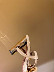 Fortok Fendi Delfina Beige Leather High-heeled Sandals - 2