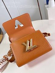 Fortok Louis Vuitton Twist MM Bag Brown M24758 19x15x9cm - 6