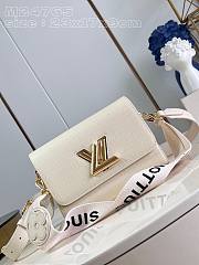 Fortok Louis Vuitton Twist MM Bag White M24765 23x17x9cm - 1