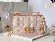 Fortok Dior Jolie Top Handle Bag Pink 22x14x8cm  - 1