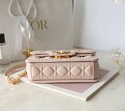 Fortok Dior Jolie Top Handle Bag Pink 22x14x8cm  - 6