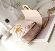 Fortok Dior Jolie Top Handle Bag Pink 22x14x8cm  - 5