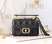 Fortok Dior Jolie Top Handle Bag Black 22x14x8cm  - 1