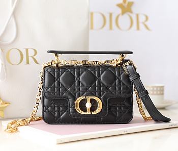 Fortok Dior Jolie Top Handle Bag Black 22x14x8cm 