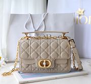 Fortok Dior Jolie Top Handle Bag Beige 22x14x8cm  - 1