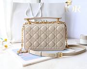 Fortok Dior Jolie Top Handle Bag Beige 22x14x8cm  - 6