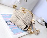 Fortok Dior Jolie Top Handle Bag Beige 22x14x8cm  - 3