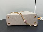 Fortok Louis Vuitton Capucines BB Bag Beige/Light Blue Floral Padlock M48865 27x18x9cm - 2