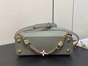 Fortok Louis Vuitton Capucines BB Bag Grey & Beige Floral Padlock M23950 27x18x9cm - 3