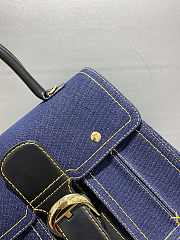 Fortok Delvaux Denim Brillant Bag 28x14x22cm - 4