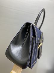 Fortok Delvaux Denim Brillant Bag 28x14x22cm - 3