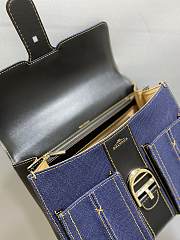 Fortok Delvaux Denim Brillant Bag 28x14x22cm - 2