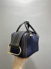 Fortok Delvaux Cool Box Denim Bag 22cm - 5