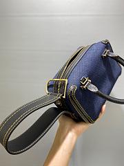 Fortok Delvaux Cool Box Denim Bag 22cm - 2