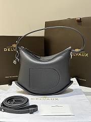 Fortok Delvaux Pin Swing Bag in Grey 29x9x20cm - 1