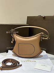 Fortok Delvaux Pin Swing Bag in Brown 29x9x20cm - 1