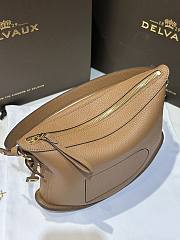 Fortok Delvaux Pin Swing Bag in Brown 29x9x20cm - 3