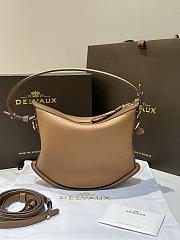 Fortok Delvaux Pin Swing Bag in Brown 29x9x20cm - 2