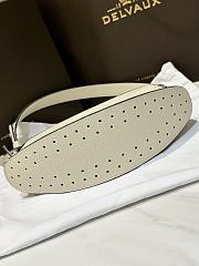 Fortok Delvaux Pin Swing Bag in White 29x9x20cm - 5