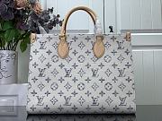 Fortok Louis Vuitton OnTheGo MM Bag Multicolor Beige M24708 35x27x14cm - 6