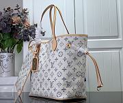 Fortok Louis Vuitton Neverfull MM Bag Multicolor Beige M24708 31x28x14cm - 4