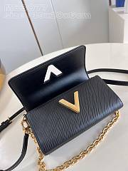 Fortok Louis Vuitton Twist West Pochette Bag Black M83077 19x10x6cm - 6