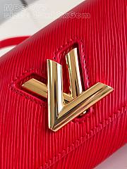 Fortok Louis Vuitton Twist West Pochette Bag Red M83593 19x10x6cm - 5